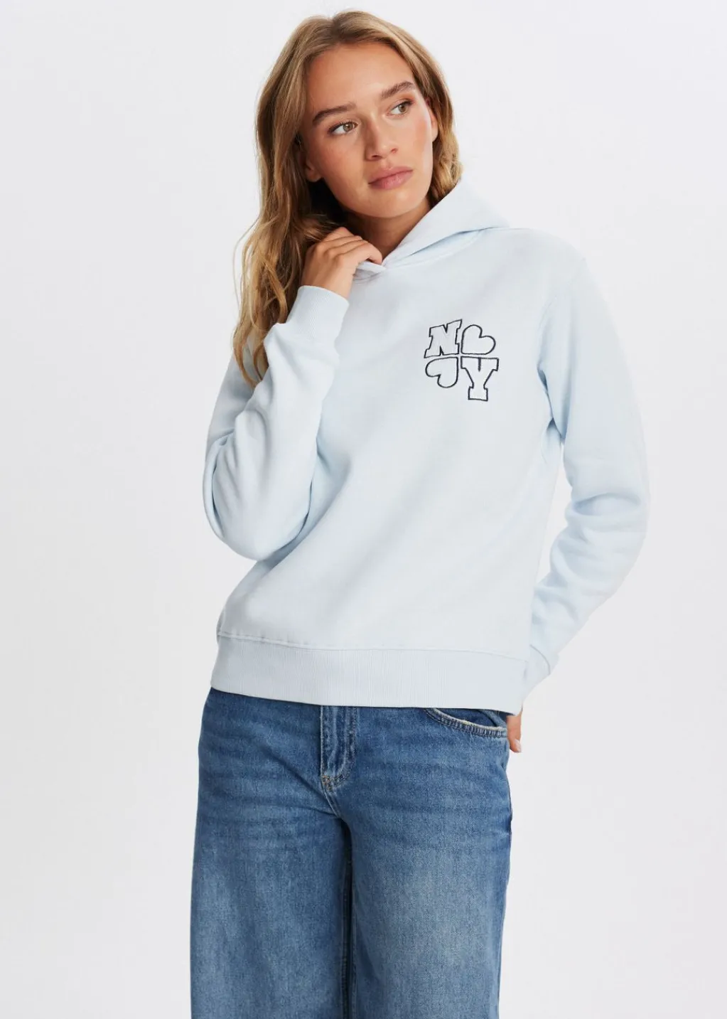 Sweaters En Hoodies<The Sting New York hoodie lichtblauw