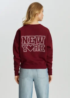 Sweaters En Hoodies<The Sting New York sweater donkerrood