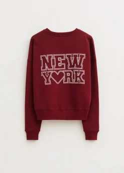Sweaters En Hoodies<The Sting New York sweater donkerrood