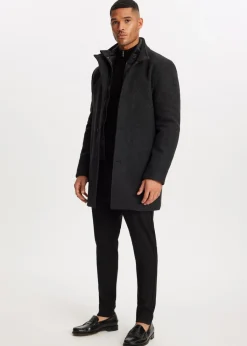 Jassen<The Sting Overcoat met logo zwart, melee