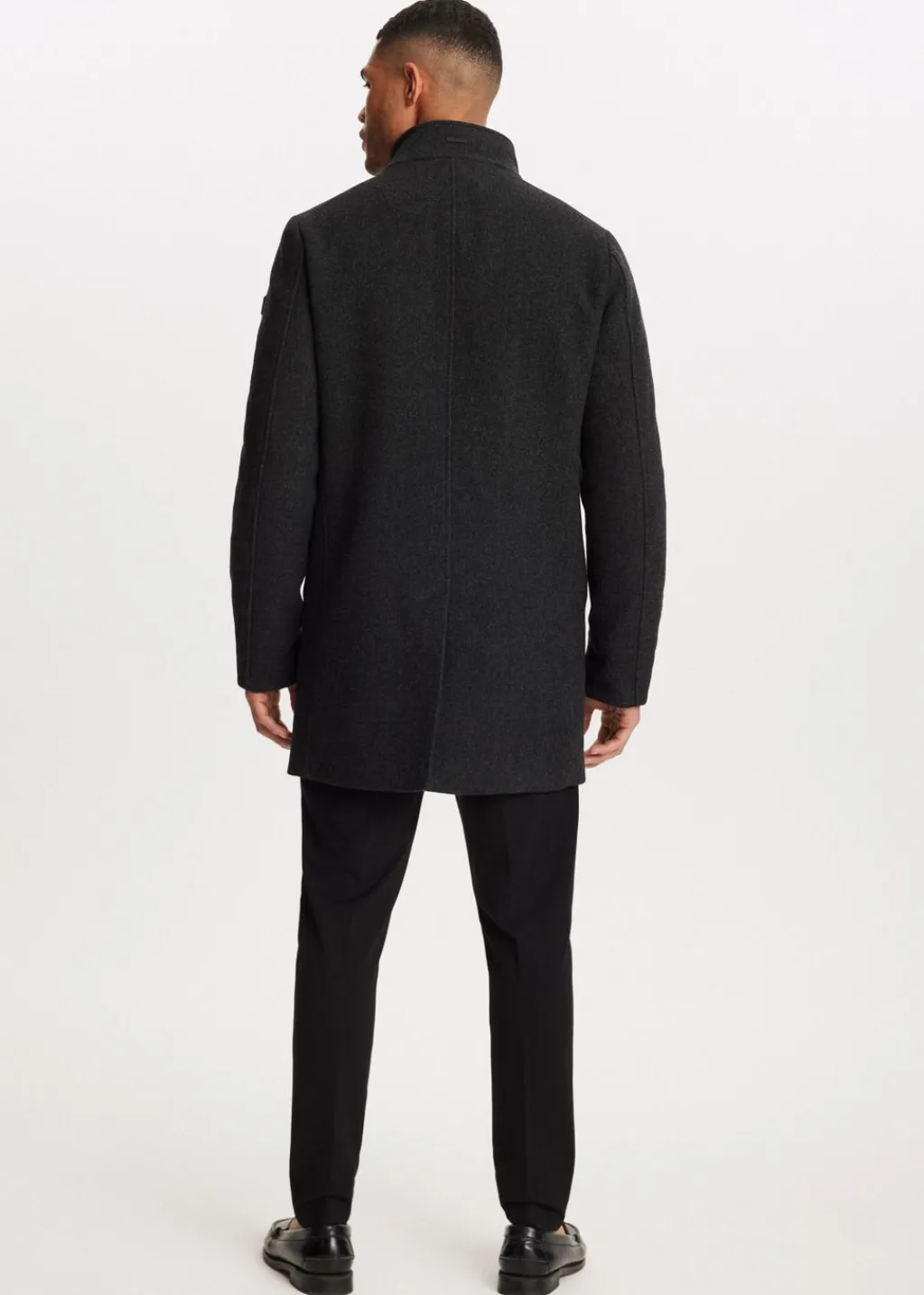 Jassen<The Sting Overcoat met logo zwart, melee