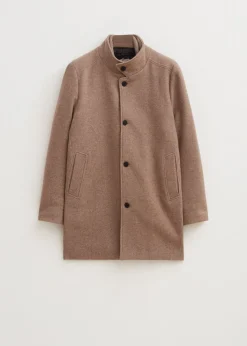 Jassen<The Sting Overcoat met logo zand gem&ecirc;leerd