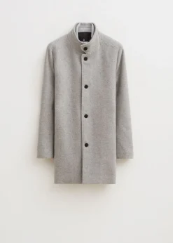 Jassen<The Sting Overcoat met logo grijs gem&ecirc;leerd
