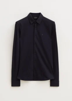 Overhemden<The Sting Overhemd piqué stretch donkerblauw