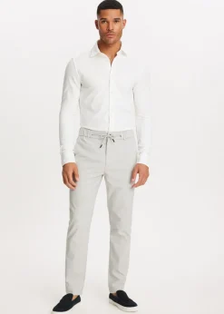 Overhemden<The Sting Overhemd piqué stretch wit, off-white