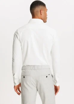 Overhemden<The Sting Overhemd piqué stretch wit, off-white