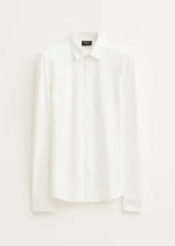 Overhemden<The Sting Overhemd piqué stretch wit, off-white