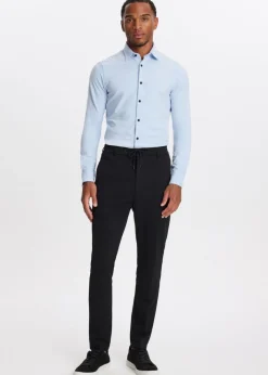 Overhemden<The Sting Overhemd piqué stretch blauw, licht melee
