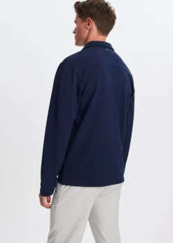 Overshirts<The Sting Overshirt herringbone donkerblauw