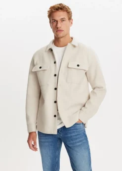 Overshirts<The Sting Overshirt met knopen off-white gem&ecirc;leerd
