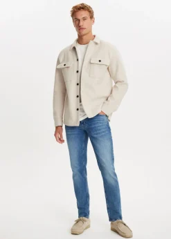 Overshirts<The Sting Overshirt met knopen off-white gem&ecirc;leerd