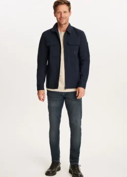 Overshirts<The Sting Overshirt met rits donkerblauw