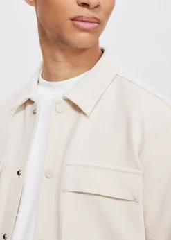 Overshirts<The Sting Overshirt met structuur vanille geel