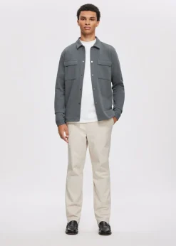 Overshirts<The Sting Overshirt met structuur groen, grijs