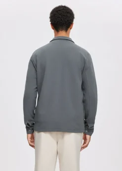 Overshirts<The Sting Overshirt met structuur groen, grijs
