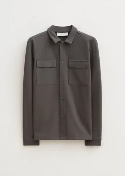 Overshirts<The Sting Overshirt met structuur groen, grijs