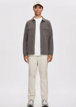 Overshirts<The Sting Overshirt met structuur klei