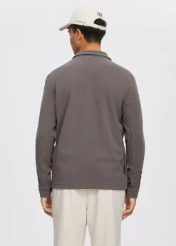 Overshirts<The Sting Overshirt met structuur klei