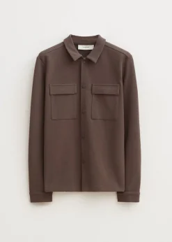 Overshirts<The Sting Overshirt met structuur klei