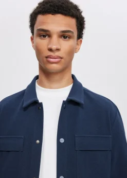 Overshirts<The Sting Overshirt met structuur donkerblauw
