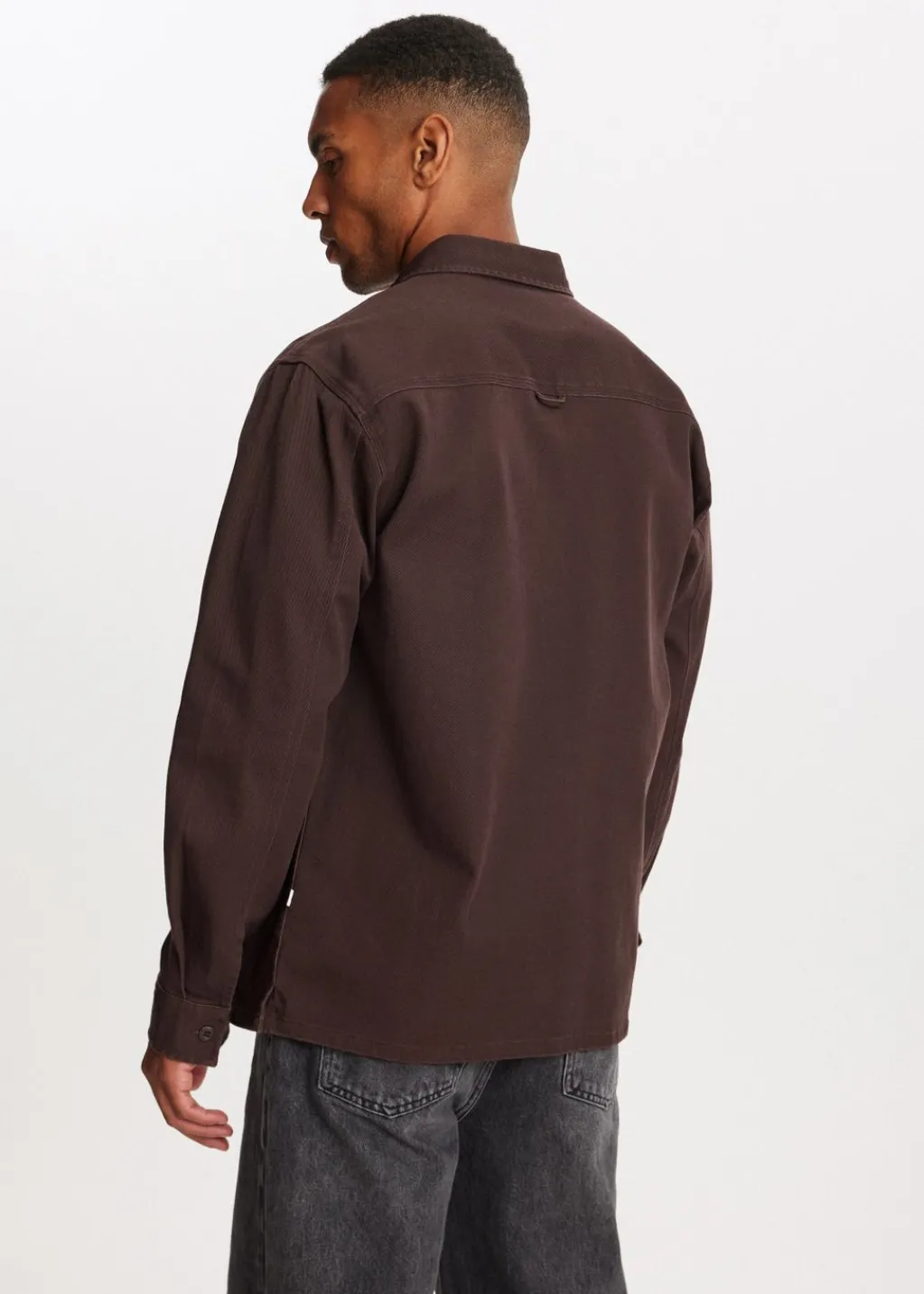 Overshirts<The Sting Overshirt met zakken donkerbruin