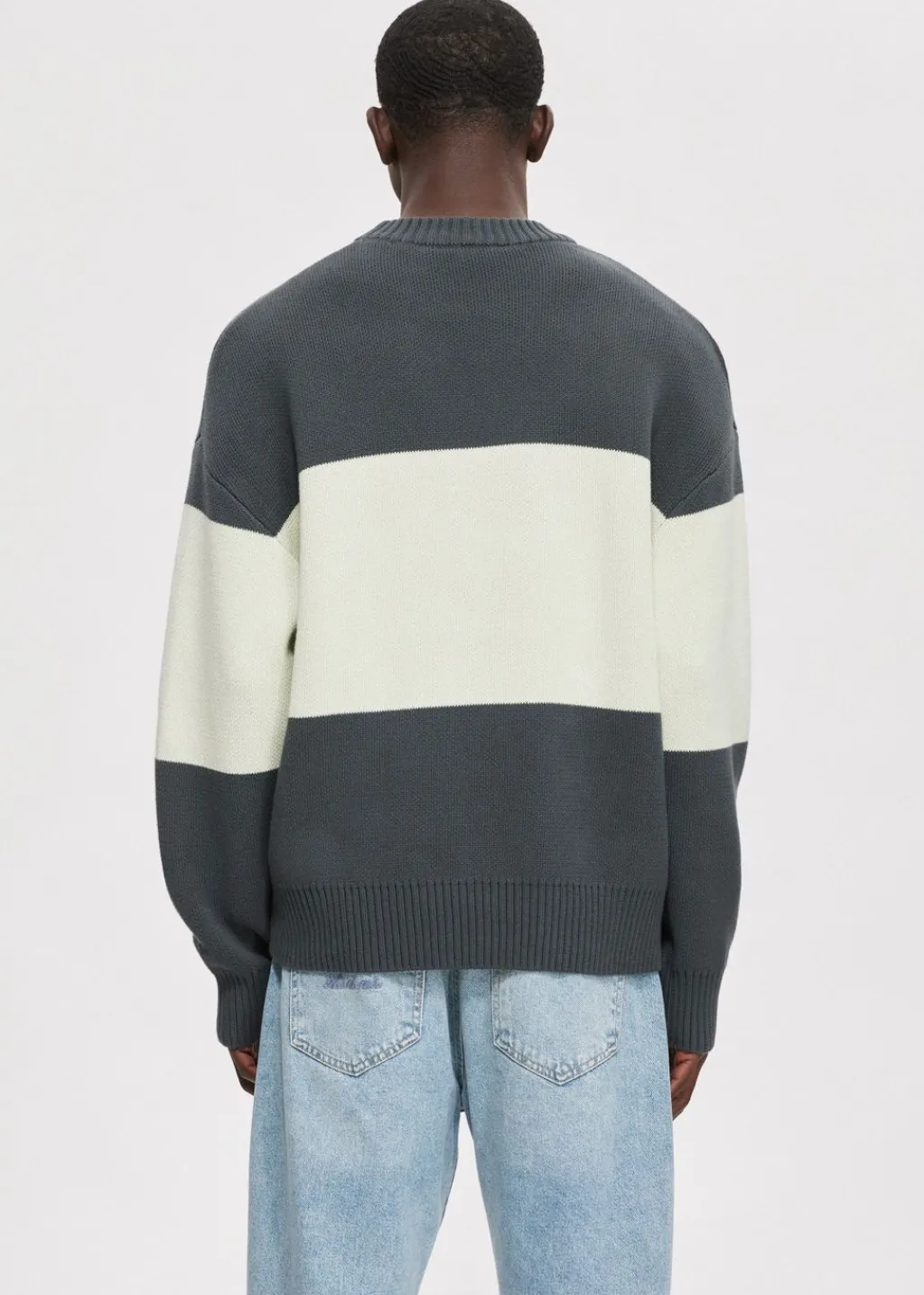 Truien En Vesten<The Sting Oversized colorblok trui donkergroen