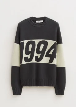 Truien En Vesten<The Sting Oversized colorblok trui donkergroen