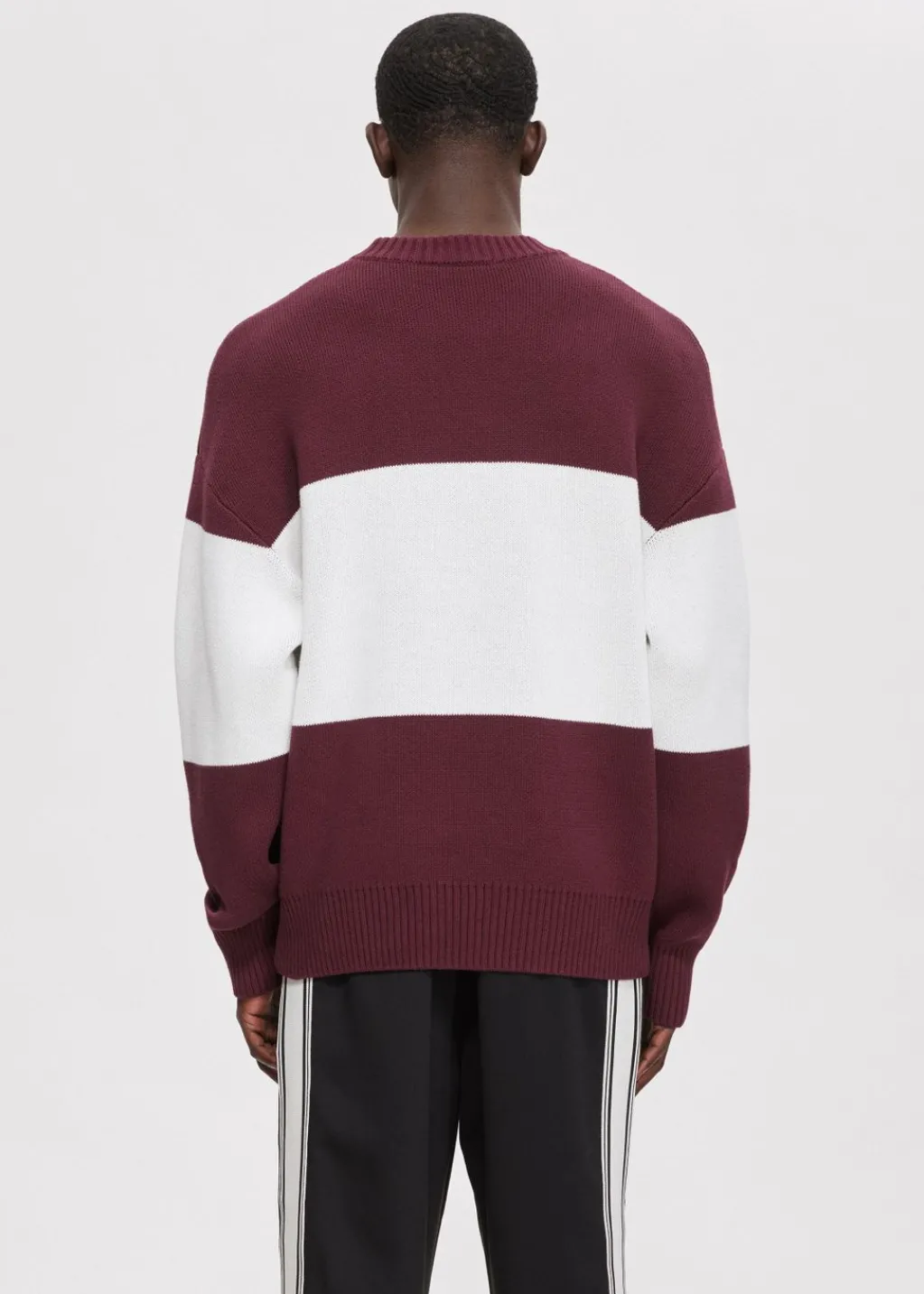 Truien En Vesten<The Sting Oversized colorblok trui bordeaux