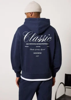 Sweaters En Hoodies<The Sting Oversized hoodie donkerblauw