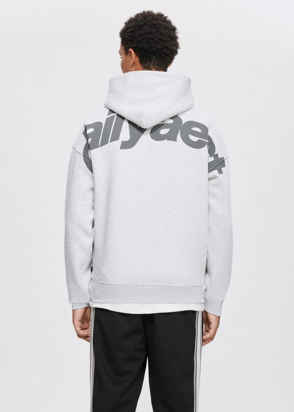 Sweaters En Hoodies<The Sting Oversized hoodie met backprint grijs, licht melee