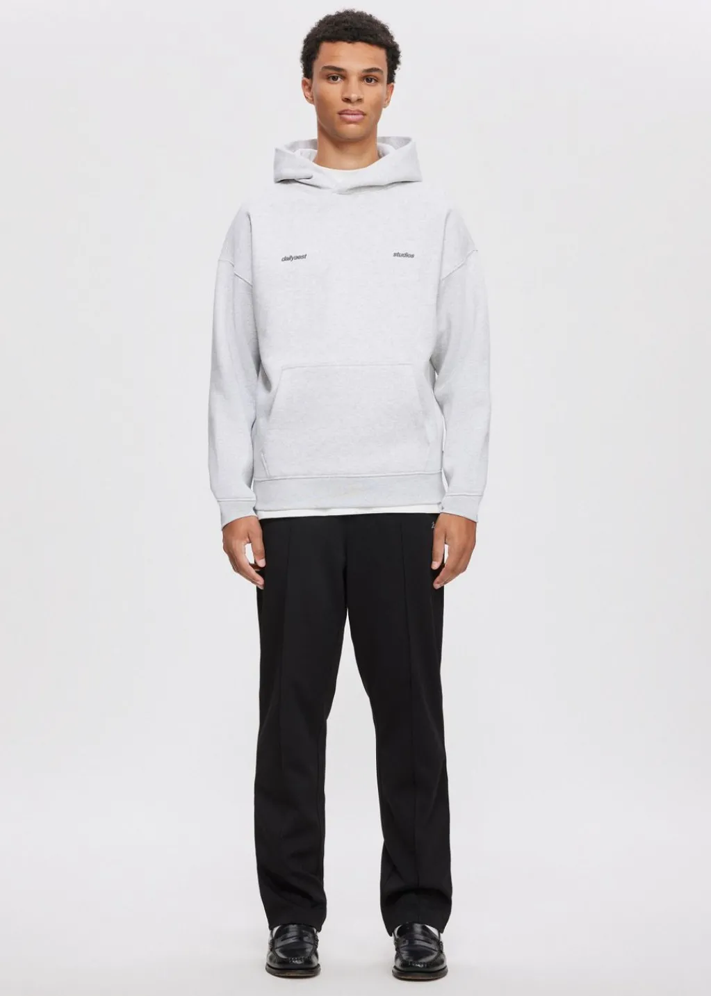 Sweaters En Hoodies<The Sting Oversized hoodie met backprint grijs, licht melee