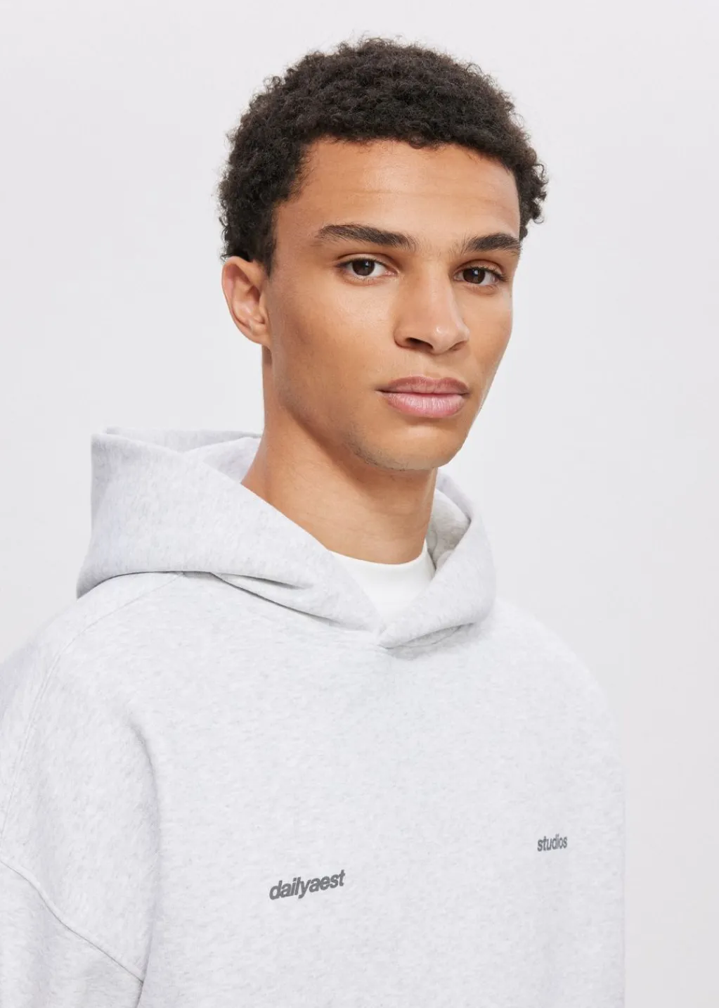 Sweaters En Hoodies<The Sting Oversized hoodie met backprint grijs, licht melee