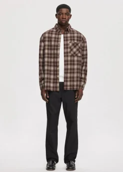 Overshirts<The Sting Oversized overshirt met merk bruin