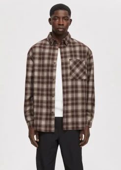 Overshirts<The Sting Oversized overshirt met merk bruin