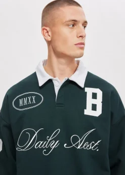Polo's|Sweaters En Hoodies<The Sting Oversized polo petrol