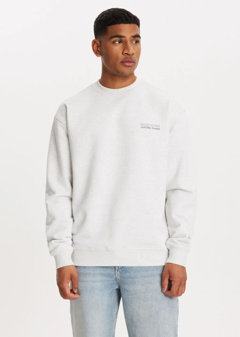 Sweaters En Hoodies<The Sting Oversized sweater met logo grijs gemêleerd