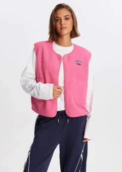 Blazers En Gilets<The Sting Oversized teddy gilet rose, hot
