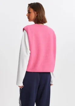 Blazers En Gilets<The Sting Oversized teddy gilet rose, hot