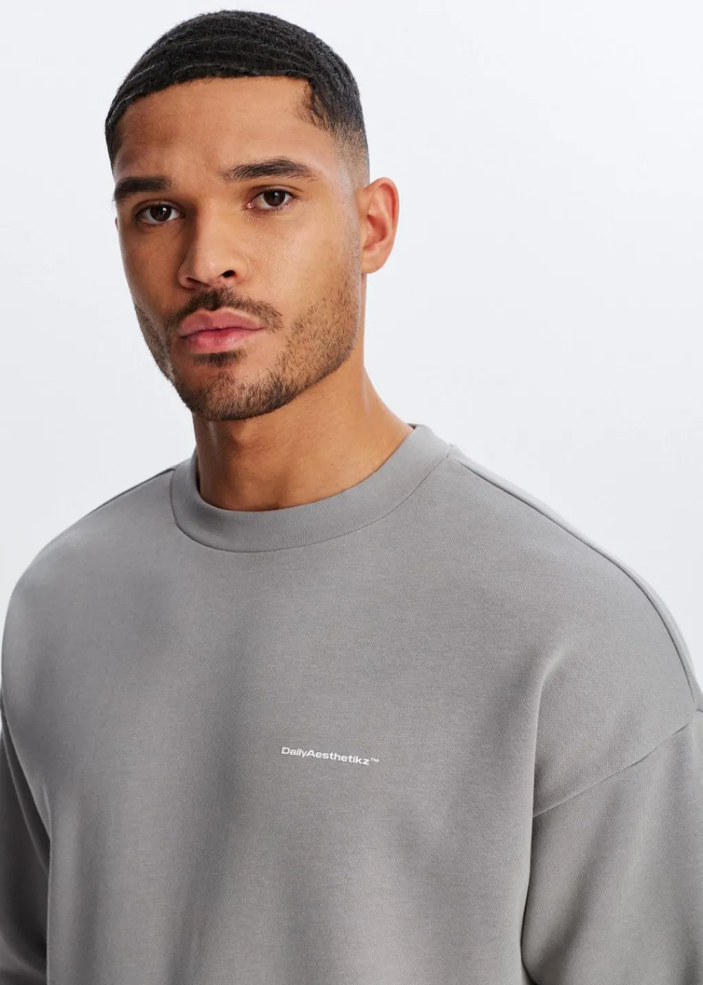 Sweaters En Hoodies<The Sting Oversized trademark sweater middengrijs
