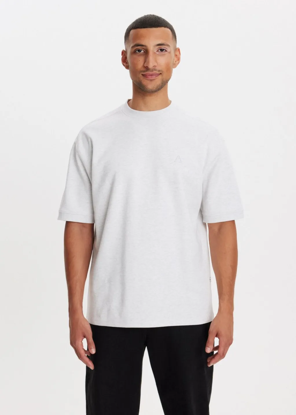 Basics|T-Shirts<The Sting Oversized t-shirt grijs gemêleerd
