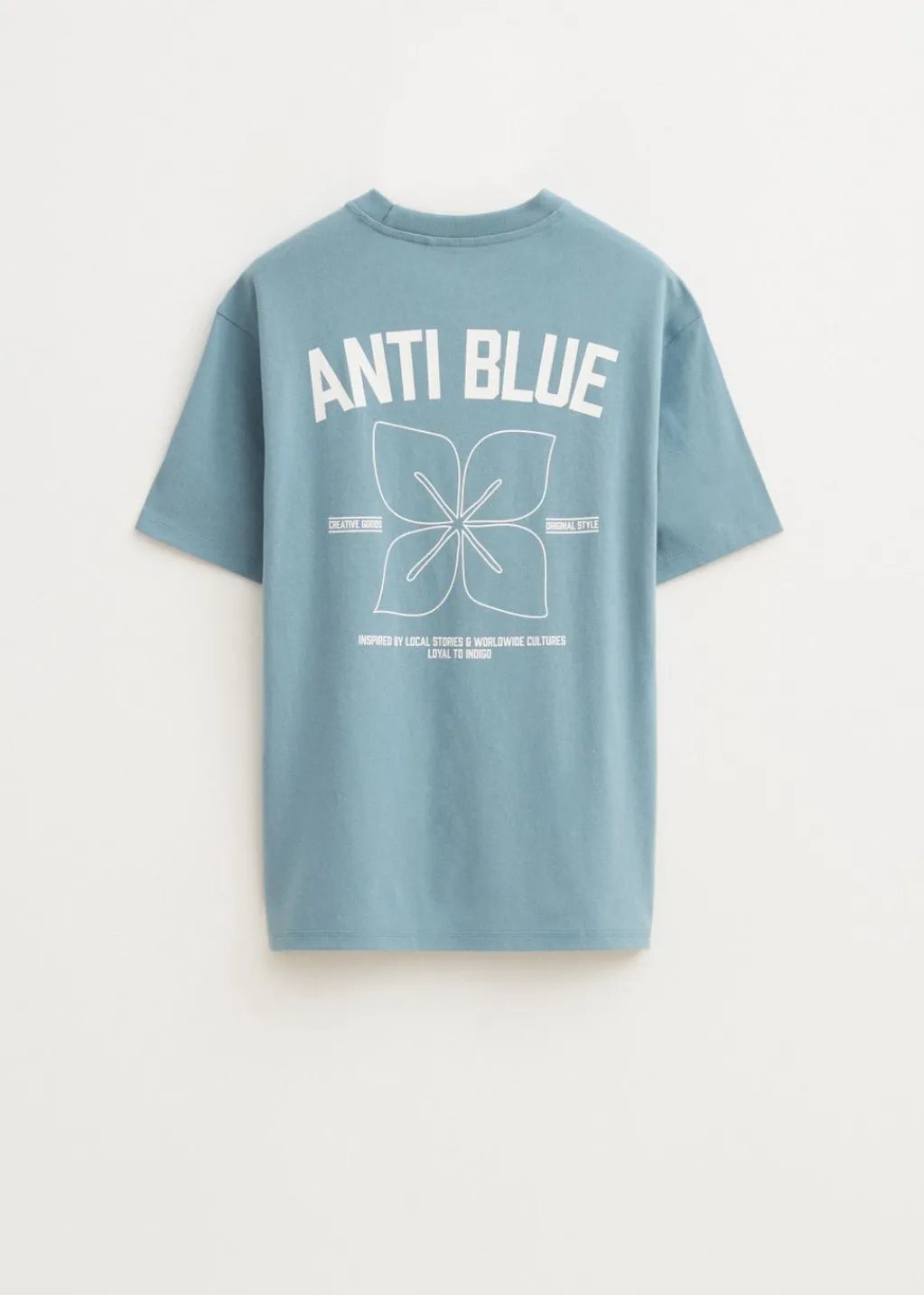 T-Shirts<The Sting Oversized t-shirt met bloem blauw, ijs