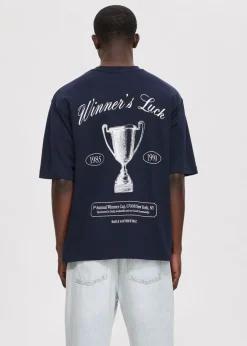 T-Shirts<The Sting Oversized t-shirt winner's luck donkerblauw