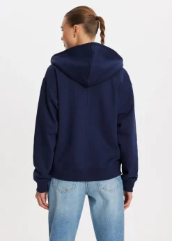 Basics|Truien En Vesten<The Sting Oversized vest met rits donkerblauw