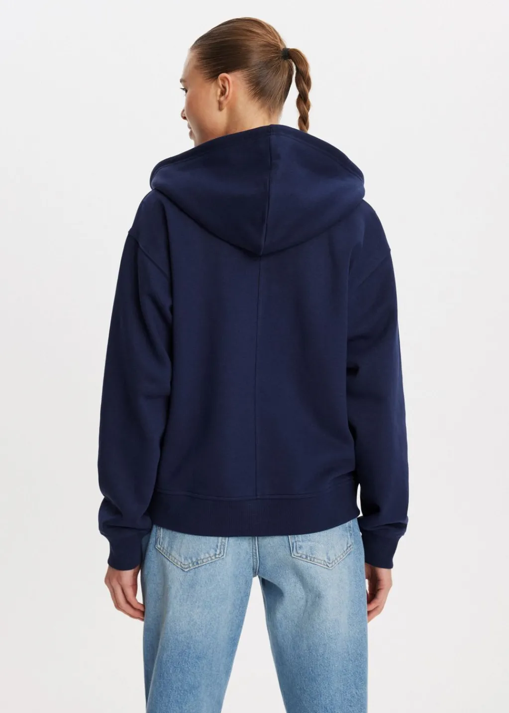 Basics|Truien En Vesten<The Sting Oversized vest met rits donkerblauw