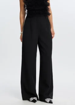 Broeken<The Sting Pantalon met parels zwart