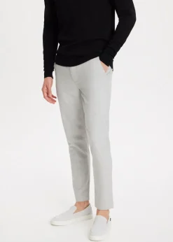 Broeken<The Sting Pantalon met strik grijs, licht melee