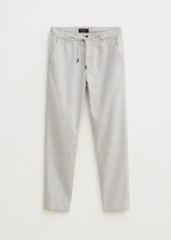 Broeken<The Sting Pantalon met strik grijs, licht melee