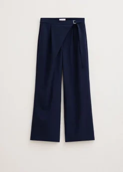 Broeken<The Sting Pantalon overlap detail donkerblauw