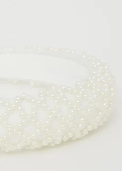 Haaraccessoires<The Sting Parelhaarband wit, off-white