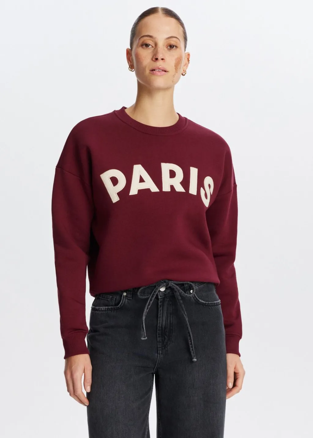 Sweaters En Hoodies<The Sting Paris geborduurde sweater bordeaux